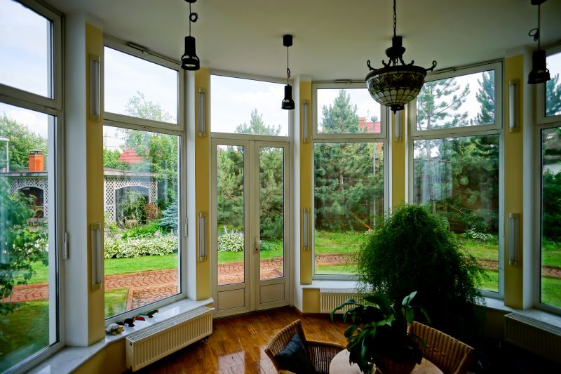 Sunroom with Large Windows